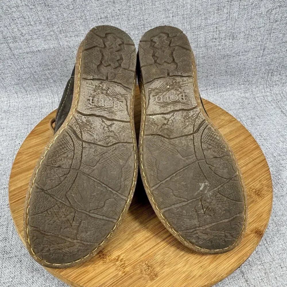Born Trevan Shoes Women's 8.5 M Suede Leather Derby Oxford Sneakers